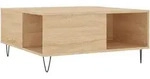 vidaXL Couchtisch Sonoma-Eiche 80x80x36,5 cm Holzwerkstoff