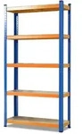 KARAT Schwerlastregal - Blau-Orange - Traglast bis 1250 kg - 180 x 120 x 45 cm