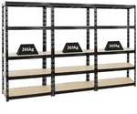 PROREGAL 3x Schwerlastregal Tiger | HxBxT 180x90x45 cm | Fachlast 265kg |...