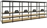 PROREGAL 5x Schwerlastregal Tiger | HxBxT 180x90x45 cm | Fachlast 265kg |...