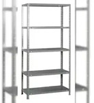 PROREGAL Schraubregal PANDA | HxBxT 180x80x30cm | 5 Fachb&ouml;den | Fachlast 100kg 
