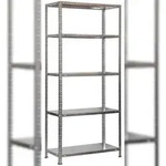 PROREGAL Schraubregal PANDA | HxBxT 180x90x30cm | 5 Fachb&ouml;den | Fachlast 100kg 