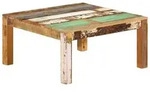 vidaXL Couchtisch 80x80x40 cm Altholz Massiv