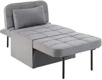 tectake Schlafhocker Ponto, 4 in 1, 6-fach h&ouml;henverstellbar Grau