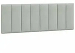 vidaXL Kopfteil-Kissen "Hanko" Hellgrau 120 cm Samt