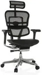 B&uuml;rostuhl / Chefsessel ERGOHUMAN GEN2 Sitz Leder / R&uuml;cken Netz schwarz hjh OFFICE