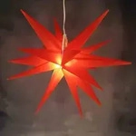 FHS LED Stern Kunststoff rot &Oslash; 58 cm