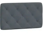vidaXL Kopfteil-Kissen Dunkelgrau 90 cm Samt