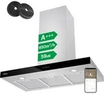 CIARRA Dunstabzugshaube 90cm A+++ 650 m3/h Wandhaube Umluft WIFI APP Touch Control