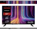 Telefunken QF40AO750S QLED TV 40 Zoll Fernseher Full HD Android TV HDR Smart TV,