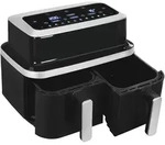 Gutfels AIRFRY5010 Hei&szlig;luftfritteuse Schwarz-Silber | 2600 W | 8,5 L / 2x 4,2 L