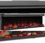 BALDERIA Athena 72 Elektrokamin, Elektrischer Einbaukamin, LED Flammeneffekt, Heizung