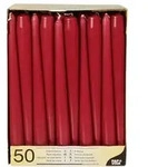 Starpak 50 Leuchterkerzen &Oslash; 2,2 cm &middot; 25 cm bordeaux