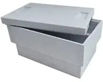 Climapor Transportbox Plus aus Styropor, grau - Volumen: 54,5 x 35 x 30 cm (32 Liter)