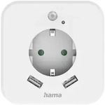 Hama LED Nachtlicht mit Steckdose und USB-A