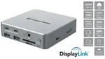 Conceptronic DONN25G 15-in-1 DisplayLink USB 3.2 Gen 2 Dockingstation, 4K60Hz