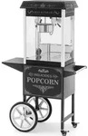 Royal Catering Popcornmaschine mit Wagen - 1500 W - 5 kg/h - Retro-Design - 195...