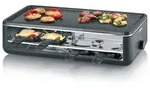 Severin RG 2365 Black Line Lite Raclette-Grill mit Grillplatte