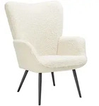 tectake Sessel Hygge gepolstert, ergonomisch, Belastbarkeit 150 kg Boucl&eacute;