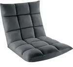 tectake Relaxsessel Snooze, 2 in 1, Samt, 14-fach verstellbar Grau