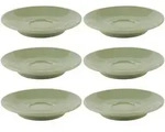 APS Espressountertasse 6er Set &Oslash; 11,5 cm, H: 2 cm, Porzellan, blau