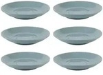 APS Kaffeeuntertasse 6er Set &Oslash; 14,5 cm, H: 2,5 cm, Porzellan, blau