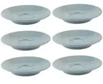 APS Espressountertasse 6er Set &Oslash; 11,5 cm, H: 2 cm, Porzellan, blau