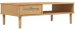vidaXL Couchtisch SENJA Rattan-Optik Braun 100x55x33 cm Kiefernholz