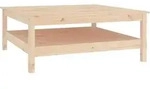 vidaXL Couchtisch 100x100x40 cm Massivholz Kiefer