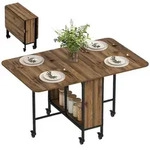 HOMCOM - Esstisch - 130L x 80B x 74H cm - braun