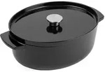 KitchenAid Br&auml;ter mit Deckel schwarz Oval backofengeeignet leicht zu reinigen