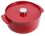 KitchenAid Br&auml;ter mit Deckel rot 26 cm geeignet f&uuml;r alle Herdarten Bis zu 260&deg;C