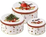 Villeroy & Boch Winter Collage Keksdosen-Set 3-teilig