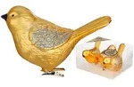 Inges Magic & Goodz 3 Christbaumschmuck V&ouml;gel auf Clip 9cm Kunststoff