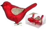 Inges Magic & Goodz 3 Christbaumschmuck V&ouml;gel auf Clip 9cm Kunststoff