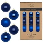 Inges Magic & Goodz 30 Weihnachtskugeln Glas 6cm matt & gl&auml;nzend...