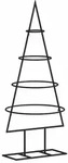 vidaXL Metall-Weihnachtsbaum Deko Schwarz 60 cm