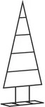 vidaXL Metall-Weihnachtsbaum Deko Schwarz 60 cm