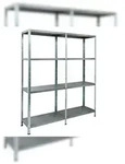 SCHULTE Regalwelt Steckregal mit 2 x 4 PowerMAX Fachb&ouml;den, 65 kg Tragkraft,