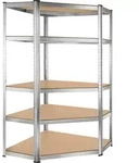 tectake Schwerlastregal - 180 x 89,5 x 89,5 cm, 875 kg silber