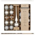 Inges Magic & Goodz 19 Weihnachtskugeln Christbaumspitze Glas Christbaumkugeln mit