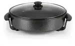 GOURMETmaxx Pizza-Pfanne mit Deckel - Elektrisch 1500W - schwarz