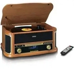 LENCO TCD-2571 Plattenspieler Holzgeh. USB Kassette DAB+, Holz.