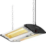 TROTEC Design-Deckenheizstrahler IR 2000 C | Zweistufige Heizleistung 1000 W, 2000 W