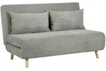HOMCOM - Schlafsofa - 141L x 90B x 81H cm - grau