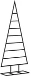 vidaXL Metall-Weihnachtsbaum f&uuml;r Dekorationen Schwarz 125 cm