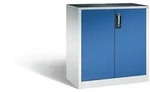 C+P Werkstattschrank | HxBxT 100x93x50cm | Lichtgrau/Enzianblau von PROREGAL