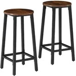 tectake Barhocker Corby Industrial Holz Dunkel, Rustikal