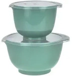 Rosti R&uuml;hrsch&uuml;ssel Set 2tlg. mit Deckel "Margrethe" t&uuml;rkis (nordic green) 1,5+3,0L