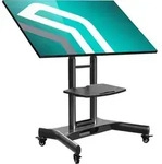 ONKRON TV St&auml;nder rollbar f&uuml;r 32-70 Zoll TVs bis 45 kg, h&ouml;henverstellbar &